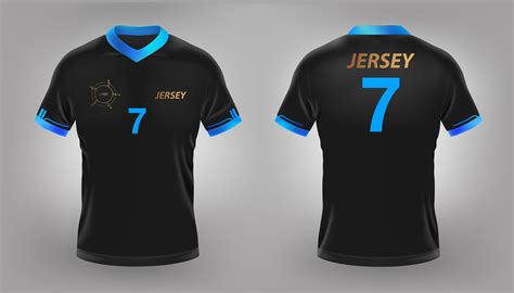 black soccer jersey designs